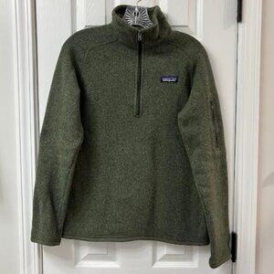 Patagonia Better Sweater 1/4 Zip Green Fleece Pullover